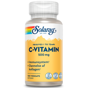 Solaray C-vitamin 500 mg (100 kapsler)