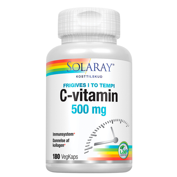 Solaray C-vitamin 500 mg (180 kap)