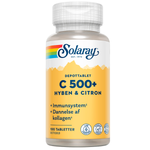 Solaray C500+ Hyben og Citron (100 tabletter)