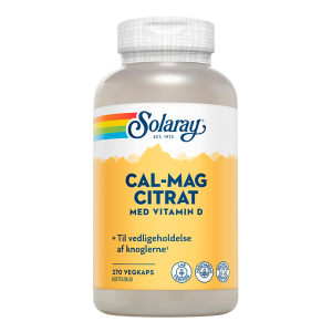 Solaray Cal-Mag Citrat Med D-Vitamin (270 kapsler)