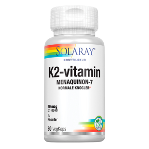 Solaray K2-vitamin 50 mcg (30 kapsler)