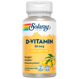 Solaray Vitamin D 50 mcg (60 sugetabl.)