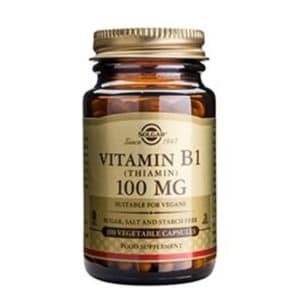 Solgar B1-vitamin 100 mg (Thiamin) (100 kaps)