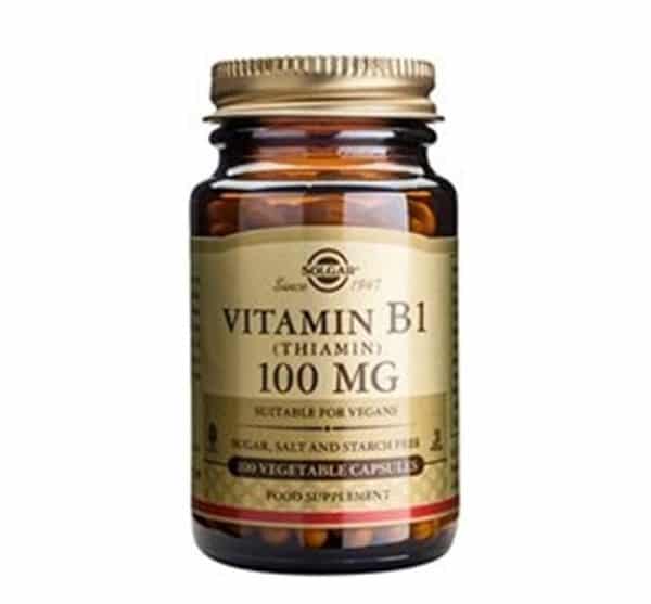 Solgar B1-vitamin 100 mg (Thiamin) (100 kaps)