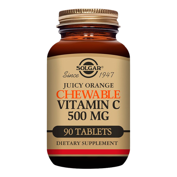 Solgar Vitamin C 500mg Appelsinsmag (90 tyggetabletter)