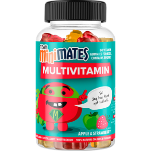 Team MiniMates Multi Vitamin Æble & Jordbær (60 stk)