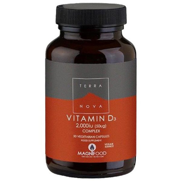 Terranova Vitamin D3 2000 IU (50 kap)