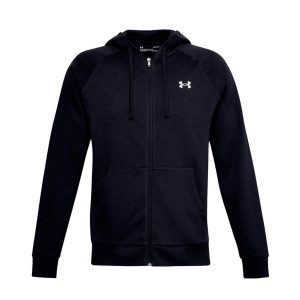 Under Armour Rival Cotton Hoodie Herre, sort