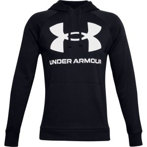 Under Armour Rival Fleece Big Logo Hoodie Herre, sort