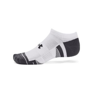 Under Armour Sokker - Performance Tech No Show Socks 3-Pak - White L