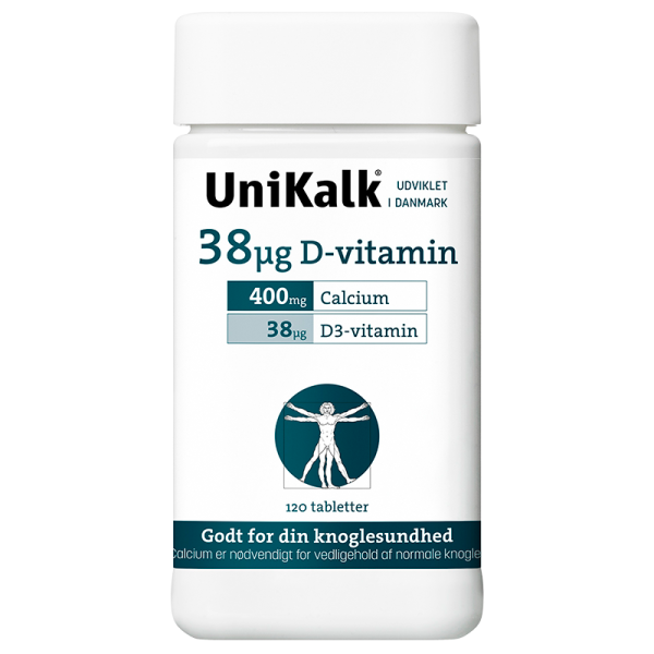 UniKalk 38 Âµg D-vitamin (120 kaps)