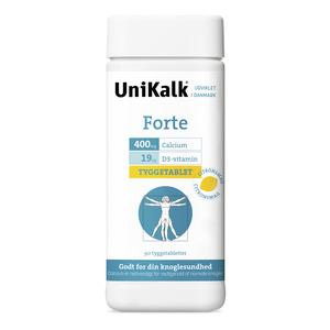 UniKalk Forte tyggetablet med citrussmag - 90 tyggetabl.