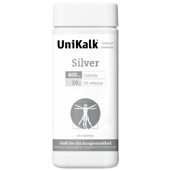 UniKalkÂ® Silver med D-vitamin (180 tabletter)