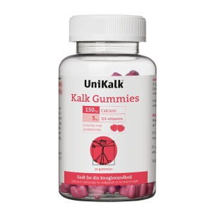 Unikalk Kalk Gummies Jordbær (50 stk)