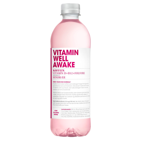 Vitamin Well Awake - Hindbær (500 ml)