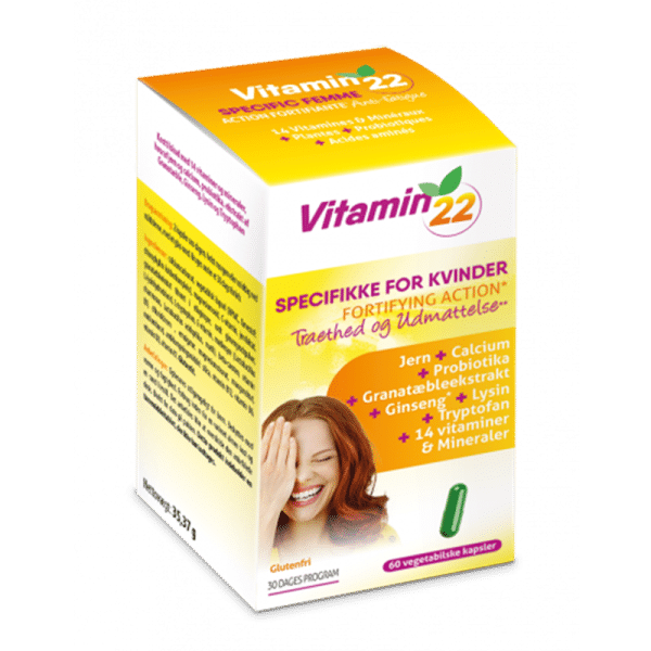 Vitamin22 Specielt Til Kvinder (60 kaps)