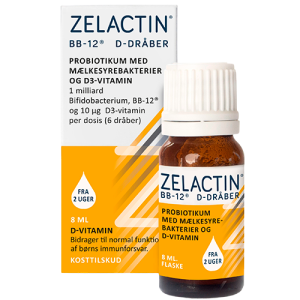 Zelactin BB12 & D-Dråber Probiotikum Med Mælkesyrebakterier (8 ml)