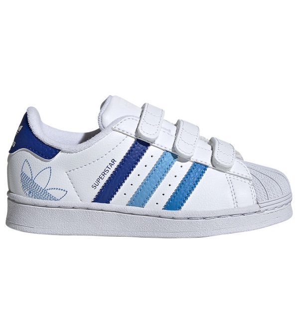 adidas Originals Sko - Superstar CF C - Hvid/Blå