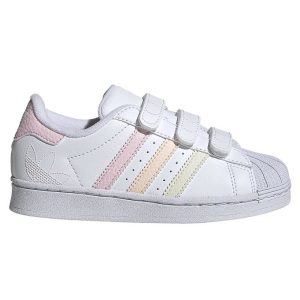 adidas Originals Sko - Superstar CF C - Hvid/Rosa/Gul