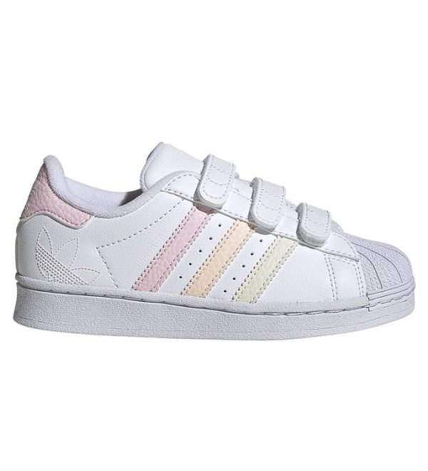 adidas Originals Sko - Superstar CF C - Hvid/Rosa/Gul