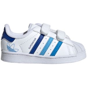 adidas Originals Sko - Superstar CF I - Hvid/Blå