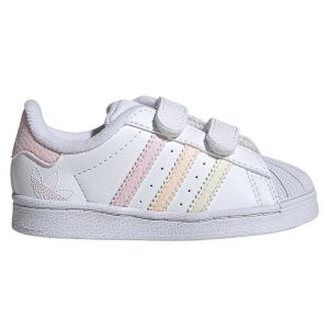 adidas Originals Sko - Superstar CF I - Hvid/Rosa/Gul