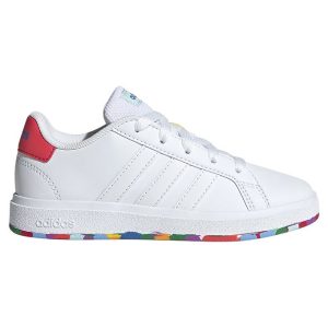 adidas Performance Sko - GRAND COURT 2.0 K - Hvid/Rød