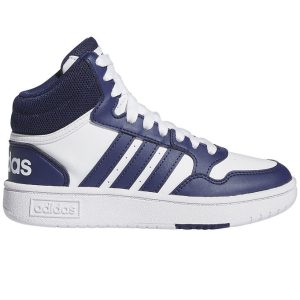 adidas Performance Sko - Hoops 3.0 Mid K - Hvid/Blå