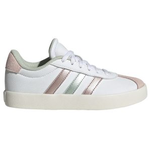 adidas Performance Sko - VL Court 3.0 K - Hvid/Rosa/Grøn