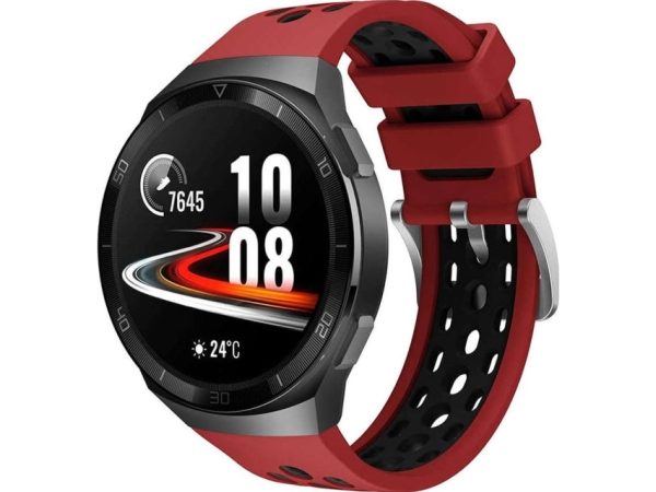 Alogy Rubber Universal Sports Strap Alogy Soft Band For 22Mm Smartwatch. Red And Black