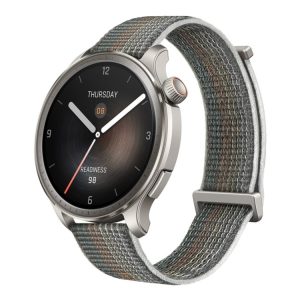 Amazfit Balance - Aluminiumslegering - Smart Ur Med Rem - Nylon - Håndledsstørrelse: 150-210 Mm - Display 1.5" - Bluetooth, Wi-Fi - 35 G - Solnedgang