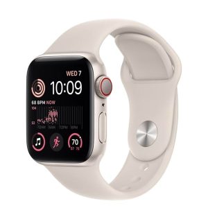 Apple Watch SE (2022) GPS + Cellular 40mm Starlight Aluminium Case with Starlight Sport Band