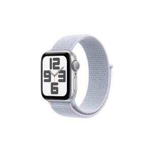 Apple Watch SE GPS 40mm - Silver Aluminium Case with Blue Cloud Sport Loop