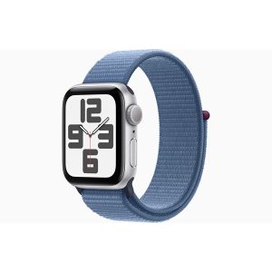 Apple Watch SE GPS 40mm - Silver Aluminium Case with Winter Blue Sport Loop