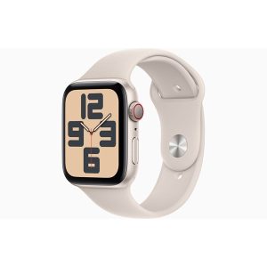 Apple Watch SE GPS + Cellular 44mm - Starlight Aluminium Case with Starlight Sport Band - M/L