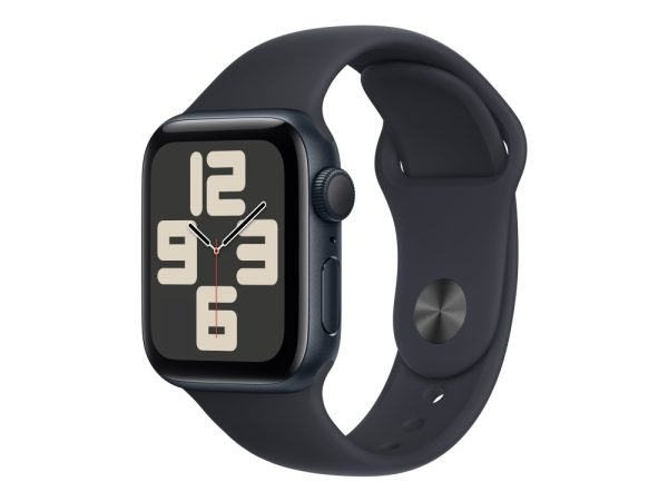 Apple Watch Se (Gps) - 2. Generation - 40 Mm - Midnatsaluminium - Smart Ur Med Sportsbånd - Fluoroelastomer - Midnat - Båndstørrelse: M/L - 32 Gb - W