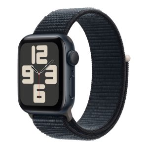 Apple Watch Se (Gps) - 2. Generation - 40 Mm - Midnatsaluminium - Smart Ur Med Sportsløkke - Vævet Nylon - Midnat - Håndledsstørrelse: 145-220 Mm - 3