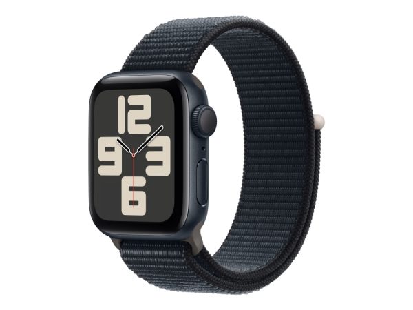 Apple Watch Se (Gps) - 2. Generation - 40 Mm - Midnatsaluminium - Smart Ur Med Sportsløkke - Vævet Nylon - Midnat - Håndledsstørrelse: 145-220 Mm - 3