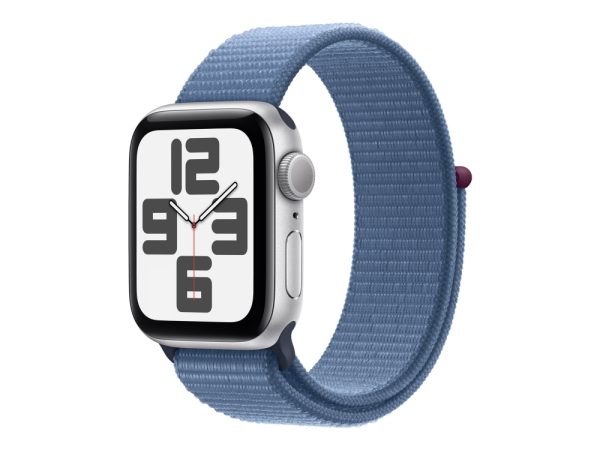 Apple Watch Se (Gps) - 2. Generation - 40 Mm - Sølvaluminium - Smart Ur Med Sportsløkke - Vævet Nylon - Vinterblå - Håndledsstørrelse: 145-220 Mm - 3