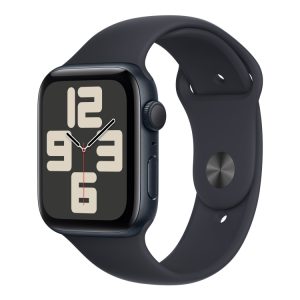 Apple Watch Se (Gps) - 2. Generation - 44 Mm - Midnatsaluminium - Smart Ur Med Sportsbånd - Fluoroelastomer - Midnat - Båndstørrelse: M/L - 32 Gb - W