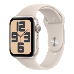 Apple Watch Se (Gps) - 2. Generation - 44 Mm - Stjernelys-Aluminium - Smart Ur Med Sportsbånd - Fluoroelastomer - Stjernelys - Båndstørrelse: M/L - 3