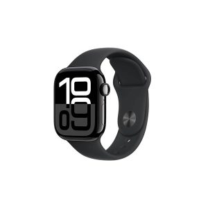 Apple Watch Series 10 GPS 42mm - Jet Black Aluminium Case with Black Sport Band - M/L