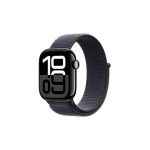 Apple Watch Series 10 GPS 42mm - Jet Black Aluminium Case with Ink Sport Loop