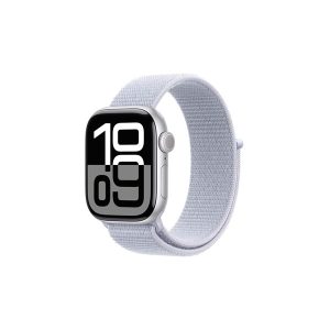 Apple Watch Series 10 GPS 42mm - Silver Aluminium Case with Blue Cloud Sport Loop