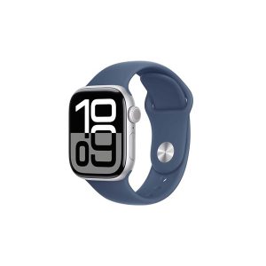 Apple Watch Series 10 GPS 42mm - Silver Aluminium Case with Denim Sport Band - M/L