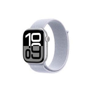 Apple Watch Series 10 GPS 46mm - Silver Aluminium Case with Blue Cloud Sport Loop