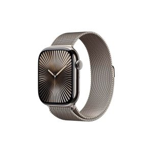 Apple Watch Series 10 GPS + Cellular 42mm - Natural Titanium Case with Natural Milanese Loop