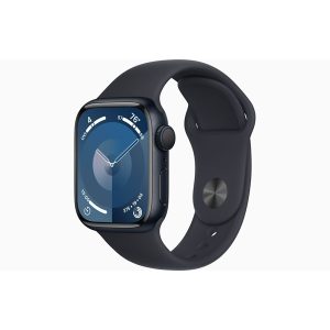 Apple Watch Series 9 GPS 41mm - Midnight Aluminium Case with Midnight Sport Band - M/L