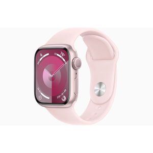 Apple Watch Series 9 GPS 41mm - Pink Aluminium Case with Light Pink Sport Band - M/L