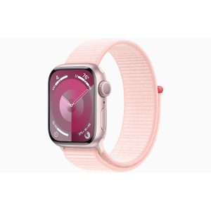 Apple Watch Series 9 GPS 41mm - Pink Aluminium Case with Light Pink Sport Loop